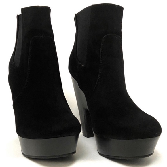 Bamboo Chunky Platform Booties - Picture 2 of 5